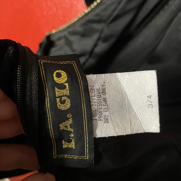 Vintage LA Glo Velvet Dress w/ Rhinestones - Picture 5 of 8